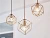 Interform LT-1088SQ Brace S Pendant Light (Bulb not included, sold separately) Cube/Square, Gold, Small Size