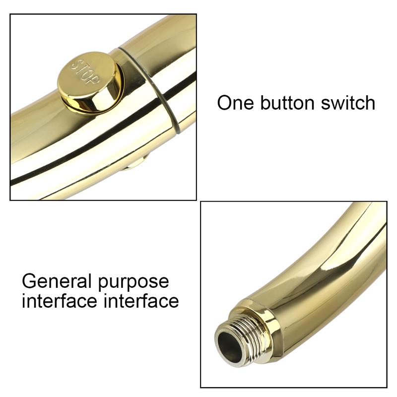 High Pressure Shower Head 3 Spray Setting with ON/OFF Pause Switch 360 Degrees Rotating Handheld Shower Head Bathroom Accessoies