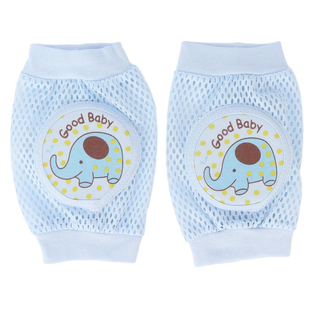 Baby Knieschoner Blaues Elefantenmuster Babys Krabbeln Kleinkinder Sturzschutz Stoßschutz Ellenbogenschoner