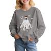 Children's Fashion Loose-fitting Casual Halloween Long-sleeved Printed Round Neck Sweatshirt