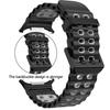 No Gaps Marine Silicone Strap For Samsung Watch Ultra 47mm Bracelet Sport Two-tone Band for Galaxy Ultra Watchband Strap