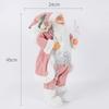 Christmas Decorations pink Santa Claus Dolls Standing Christmas Figurine Holiday Decoration Ornaments Layout Window Decoration
