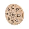 Hand Drum Ethnic Percussion Instrument Poplar Wood Bamboo Drum for Home Party Supplies Onomatopoeic Music Portable Hand