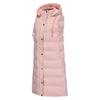 Women’s Coats Hooded Sleeves Long Style Solid Color Vest Quilted Jacket Autumn Winter Thick Warm Outer Wear