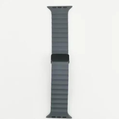 Magnetic Buckle Strap for Apple Watch Band Ultra 2 49mm 45mm 44mm 40mm 41mm 38 42mm Silicone Bracelet IWatch Series 7 6 3 Se 8 9
