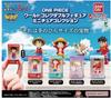 BANDAI ONE PIECE World Collectable Figure Miniature Collection Complete Set of 4 Types Capsule × (Gachapon Toy)