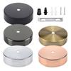 Black Silver Bronze Ceiling Plate Wall Sconce Mount Diy Light Fittings Lamp Base Vintage Pendant Lamp 100*20Mm Disc Base