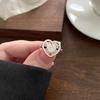 Vintage Herz Pentagramm Offener Ring für Damen Süß Kühl Alt Gemacht Hohl Liebesstern Persönlichkeit Fingerzubehör Mode Schmuck