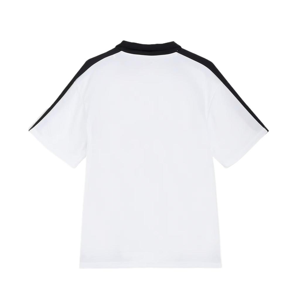 Puma Unisex Retro Football Style Short Sleeve Polo Shirt White 631242-02