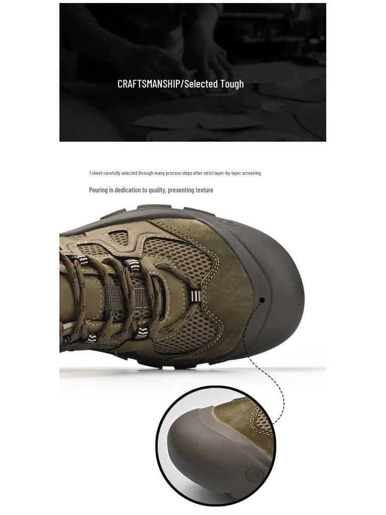 Lichte Heren Mesh Wandelschoenen - Zomer, Ademend, Zachte Zool, Casual Sport Buitenschoenen