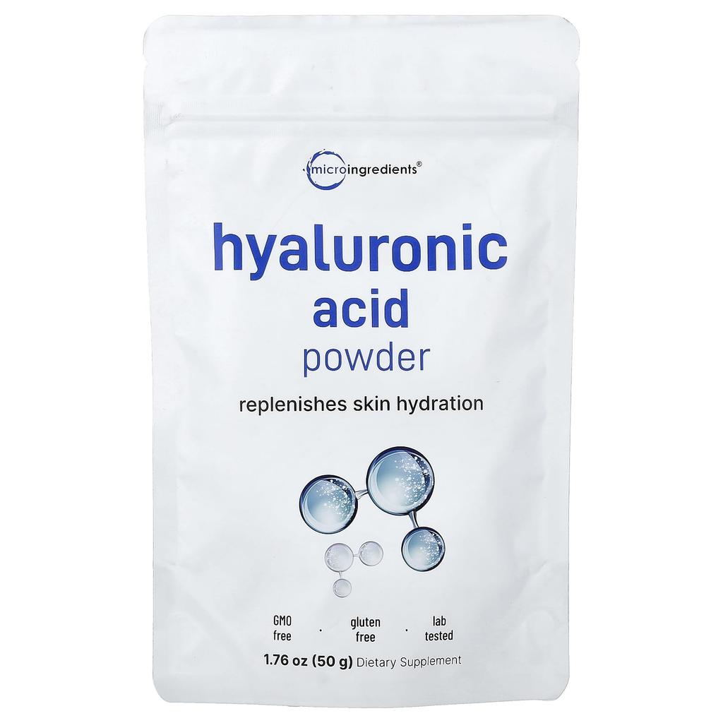 Micro Ingredients, Hyaluronic Acid Powder, 50g (1.76oz)