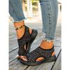 Low-heeled Women's Sports Shoes Thick-soled Fish-mouth Casual Sleeve Sandals Large Size