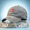 Unisexs Denmark Baseball Cap with I Love Denmark Print  PVC Coated Unisex Dad Hat for Golf Casual  Outdoor Use