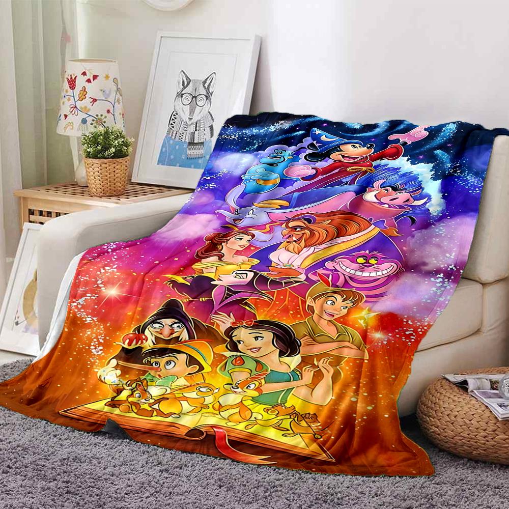 Aristocats Love Flannel blanket, soft and warm, suitable for beds and sofas, all seasons, portable travel blanket. 073097