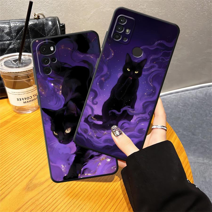 Atmosphere Cat Case for Motorola Moto G22 Edge40 G32 G60s Edge 20 Pro 30 Lite G51 G73 G71 G53 G30 G50 G52 Phone Cover