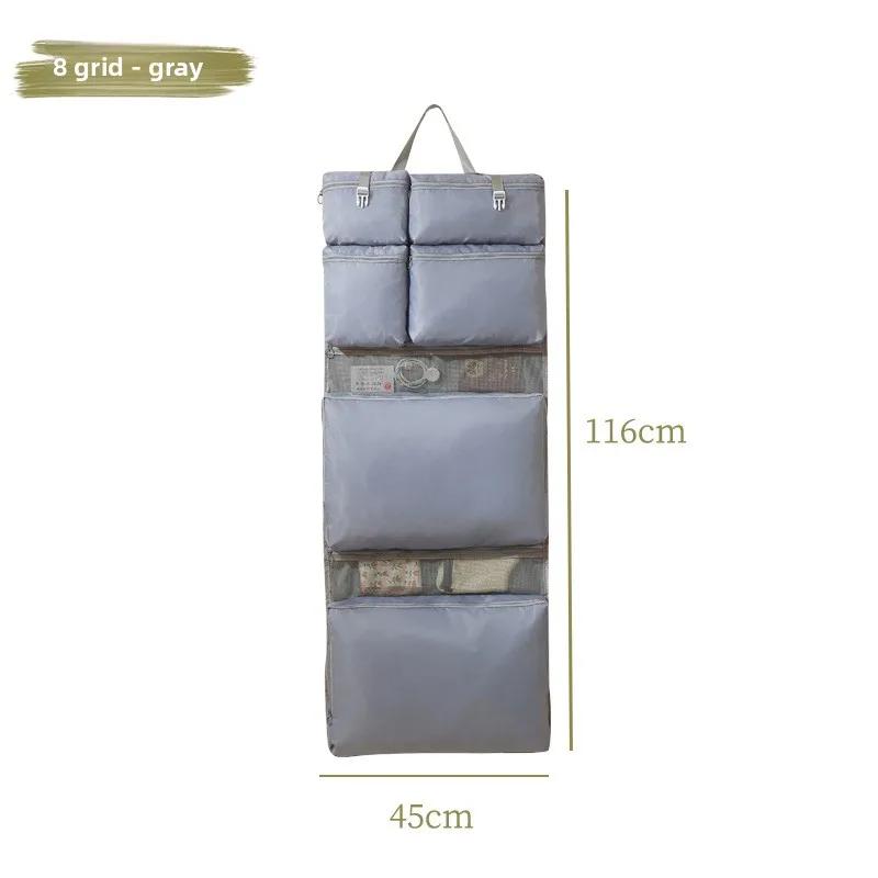 Foldable Organizer Hanging Bag for Travel, Storage Hanging Bags with Pockets - Daily Clothes Sorting Storage, Multi-Compartment