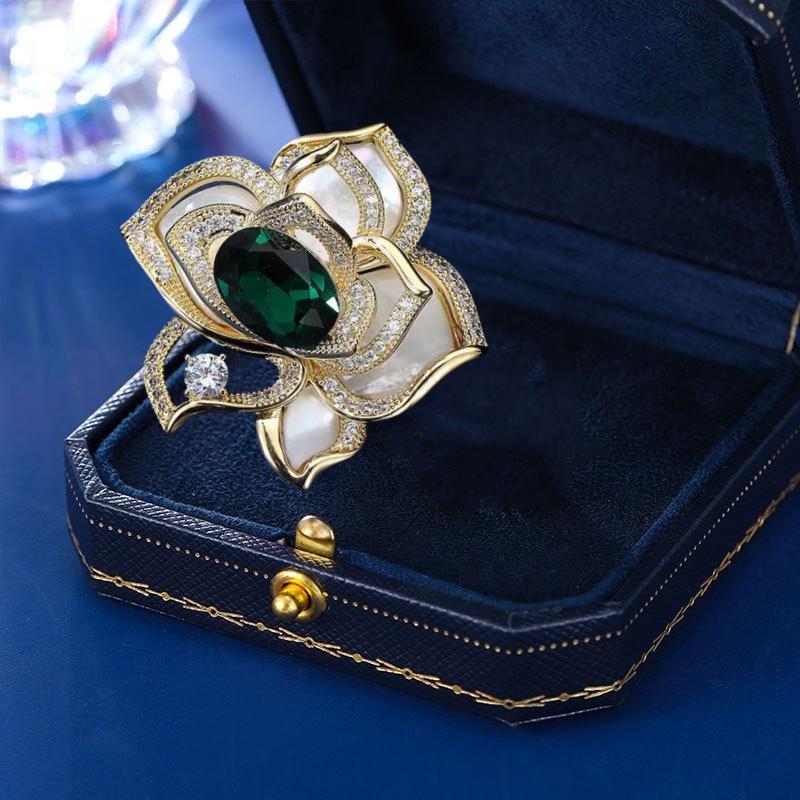 

Брошь Камелия Женский Высококачественный Изысканный Рябчик Корсаж Универсальный Пиджак Костюм Пальто Булавка Аксессуары Electroplated real gold золотой