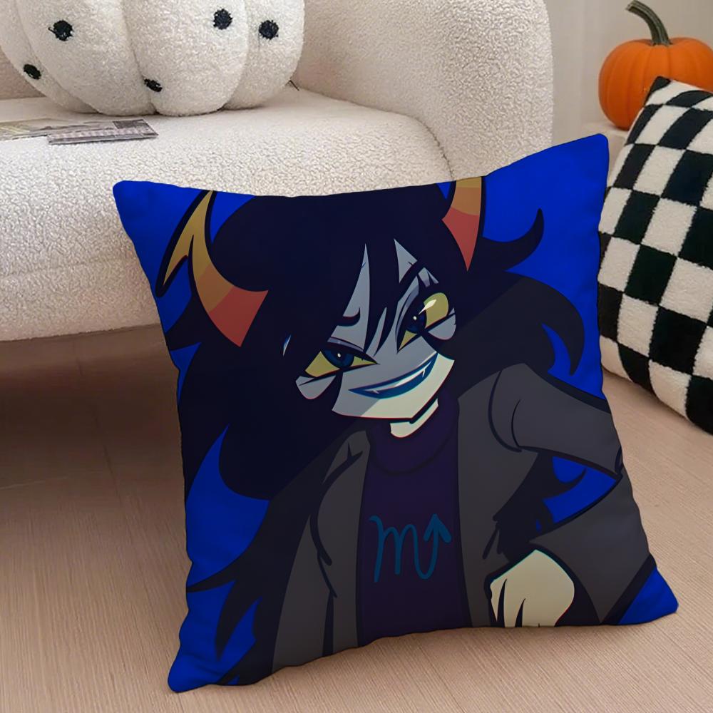 H-Homestuck Cushion Cover Linen Pillow Case Soft Breathable Protective Couch Room Decoration