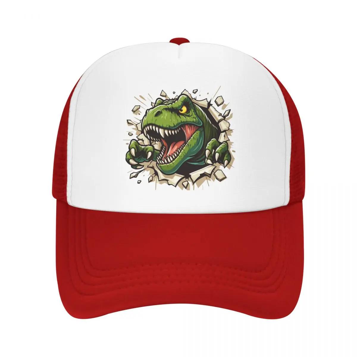 Personalized Wild Trex Dinosaur Roars Baseball Cap Unisex Women Breathable Trucker Hat Outdoor Snapback Caps One Size