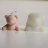 Cute Bear with Swimming Ring Silicone Mold DIY Creative Candle Mold for Candle Making Summer Party Supply Home Decor
