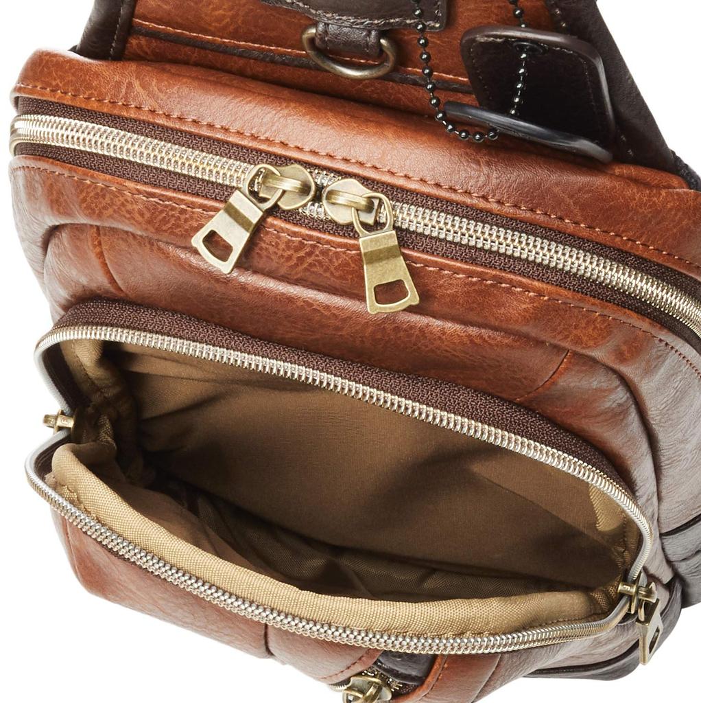 Vintage One Shoulder Bag AX2031 Camel [Avirex]