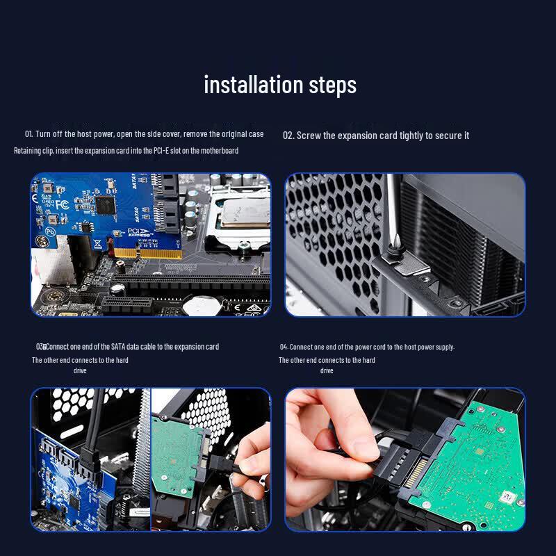 SAMZHE PCI-E to SATA 5-Port Expansion Card