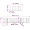 9 Piece Foldable Dog Gate 450 cm Poplar Wood
