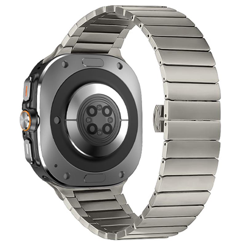 

Для Samsung Galaxy Watch Ultra 47мм Браслет з нержавіючої сталі 1-ланковий бамбуковий ремінець C