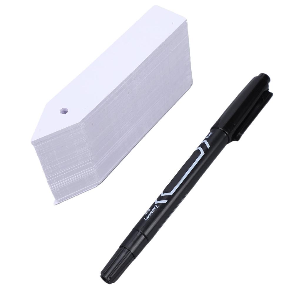 100pcs Plant Labels with Marker Pen Set Waterproofing PVC Plant Tags Garden Labels for Vegetables Flowers Indoor Outdoor