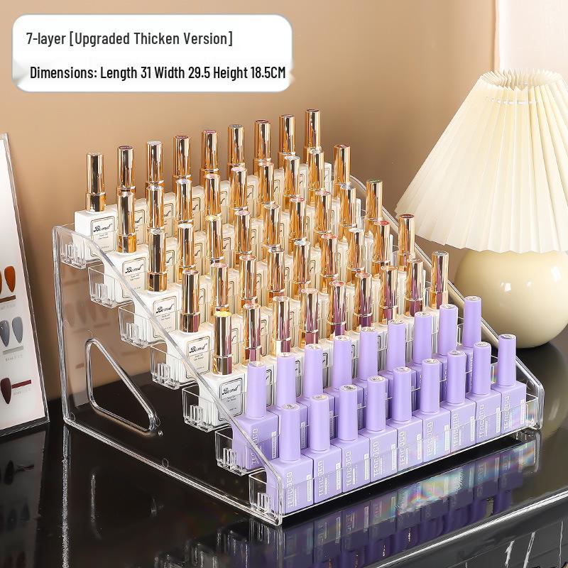 Acrylic Multi-layer Nail Polish Display and Storage Rack
