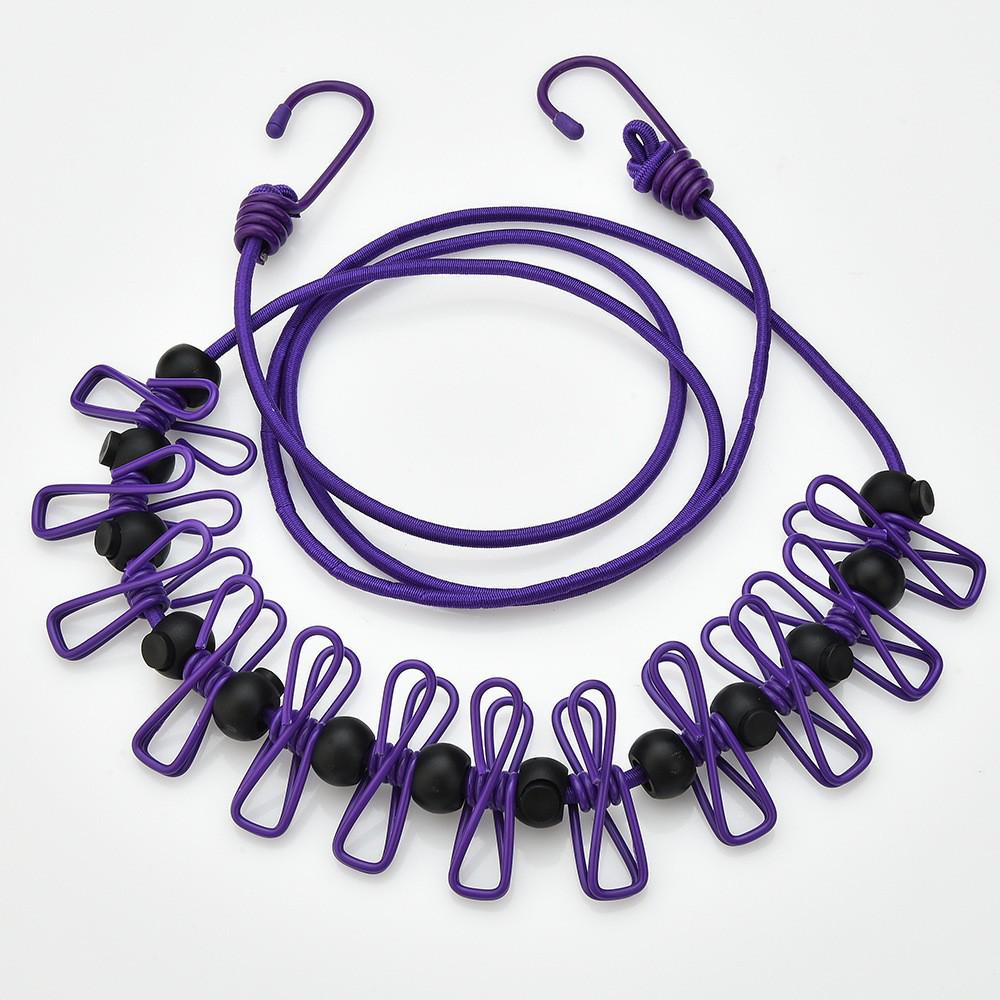 Durable No-Drill Windproof Clothesline for Indoor/Outdoor Use - Non-Slip Drying Rope for Travel, Dorms, and Quilt Drying.
