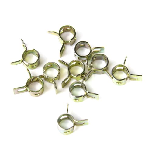 10pcs Spring Clips, Hose Clips, Silicone Pipe Clamps for 6mm Air Hose, Water Pipe, Fuel Pipe, and Silicone Vacuum Hose