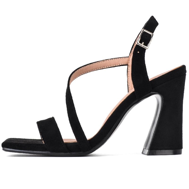 Fashion High Heels Sandals Women Summer Shoes Large Size Red Beige Heeled Flip Flops Ankle Straps Party Wedding Shoes Female