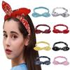 Fashion Rabbit Ear Hairbands Photo Props Makeup Knotted Headbands Party Headpiece Fun Headbands for Music Festivals