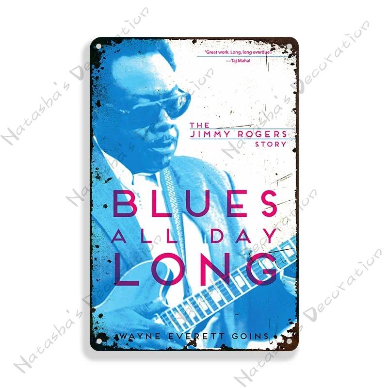 Classic Blues Metal Tin Sign Music Metal Poster Garage Cafe Wall Decor Old Fashion Metal Plaque Vintage Poster Wall Plate