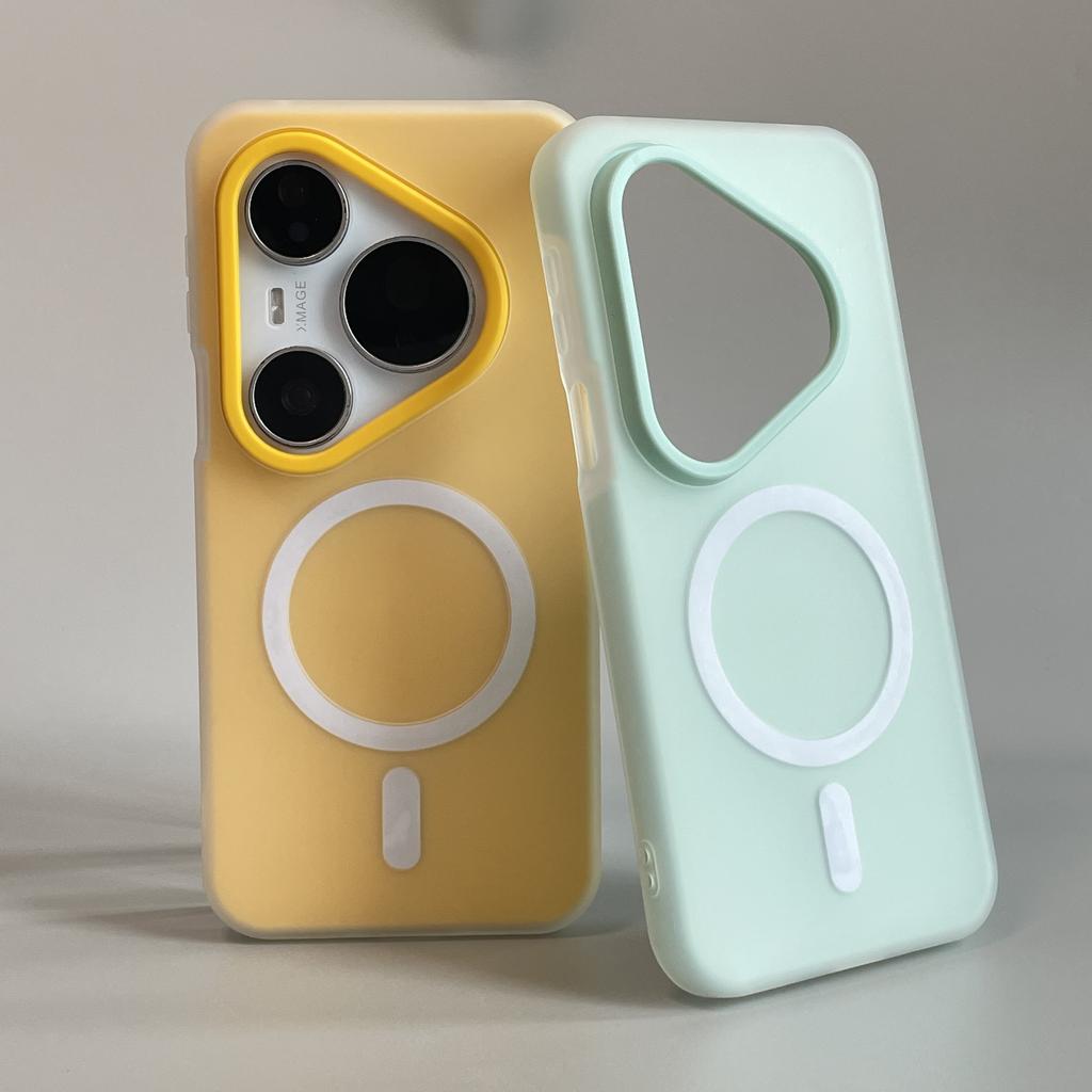 Case For Huawei Pura 80 70 Ultra 80 70 Pro Plus Matte Magnetic Wireless Charging Candy PC Hard Cover Shell Shockproof Bumper