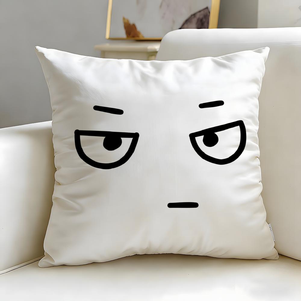 classic art theme Man Face Cushion Cover Soft  EasyWash Pillow Case  Versatile for Couch Bed Travel and Office