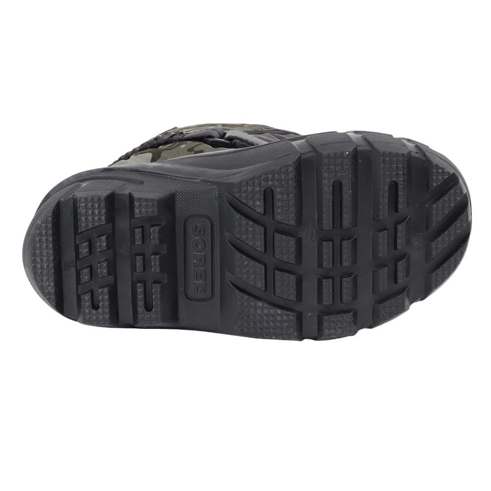 Sorel Kids' Flurry Print Boots, Size 18.0cm, Black, Quarry