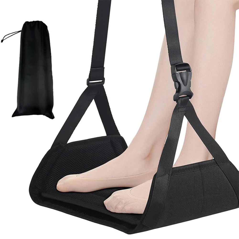 Portable Airplane Footrest Desk Foot Hammock Foot Hanger for Plane Travel Accessories