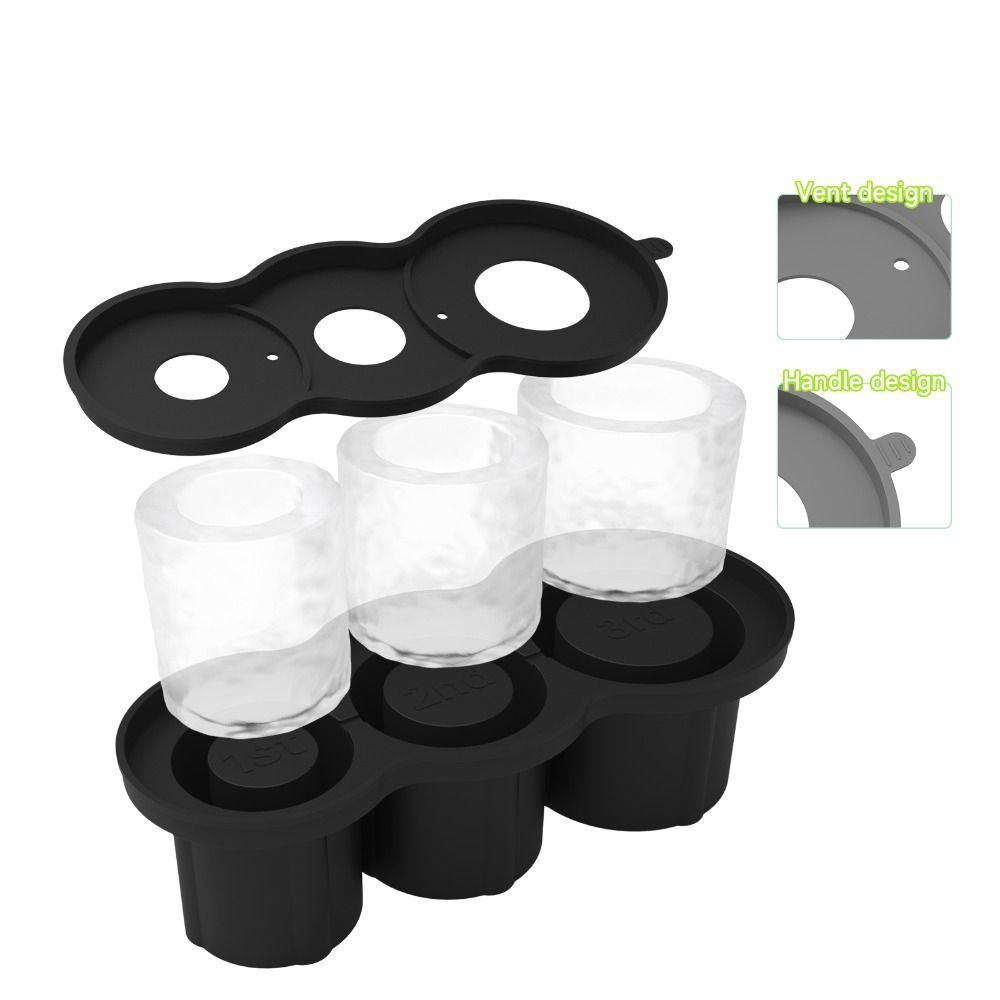 

Силіконові форми для льоду у формі циліндра Форма для приготування силіконових кубиків льоду для склянки Stanley 20-40 унцій чорний