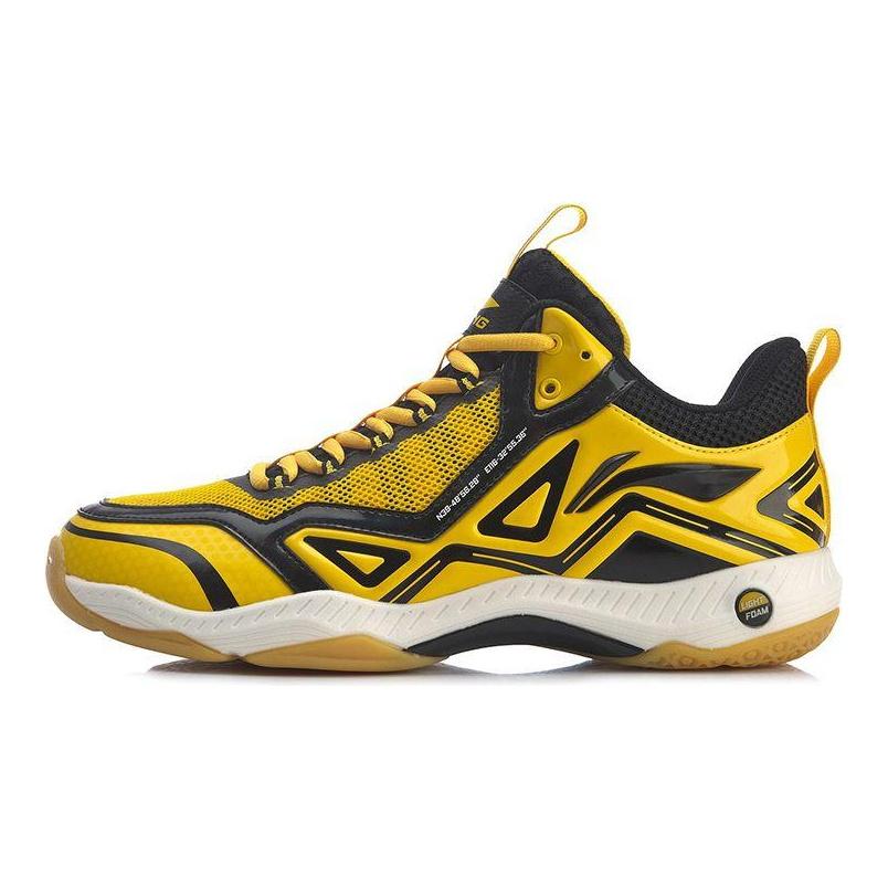 Li-Ning Roar Lite Cushioning Badminton Shoes Unisex Shoes Black Yellow AYTR007-2