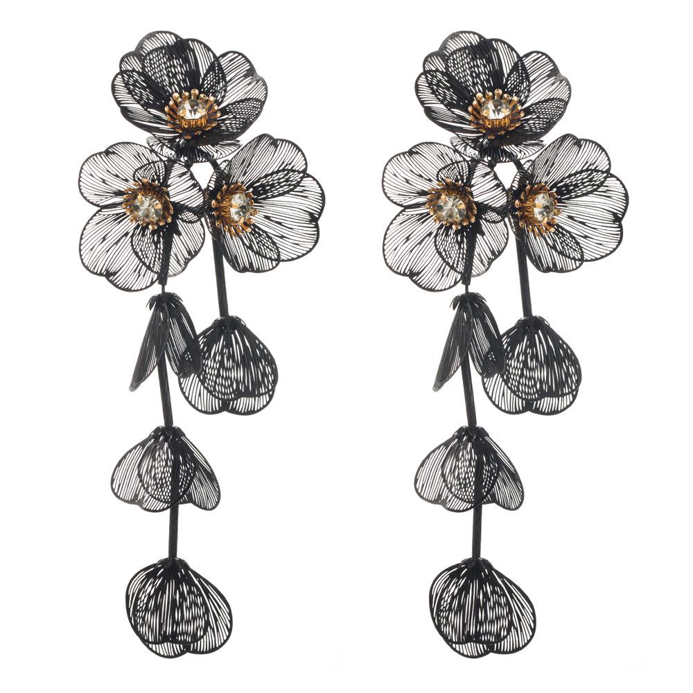 European & American Layered Flower Earrings - Korean Summer Style