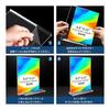 MerryNine Acrylic Stand Set of 6 Transparent POP Stand Tabletop Menu Holder | T-type/A6: T-shaped Design That Allows Double-sided Display. Effective