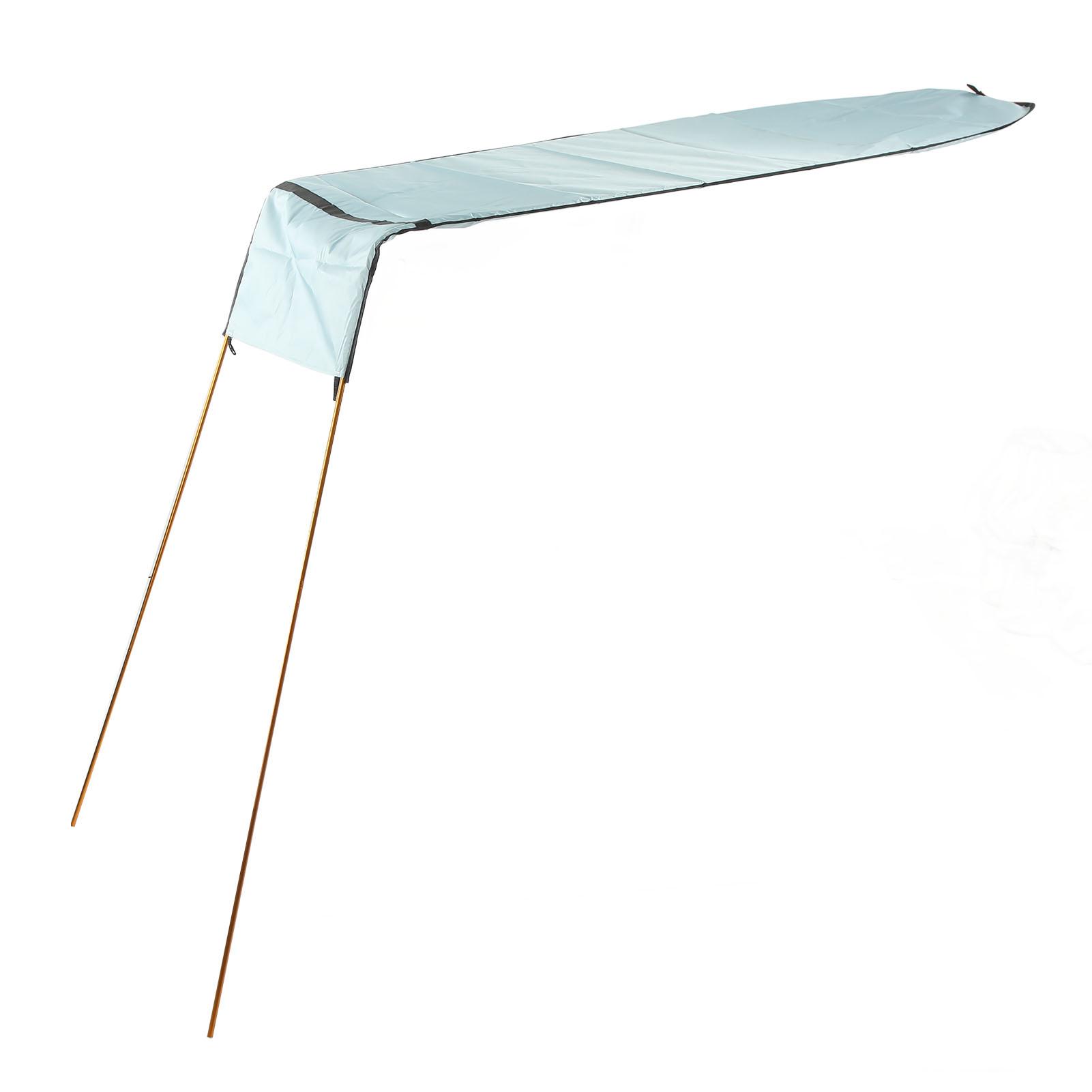 

Тент для каяка Портативный Складной Набор Тент для лодки Аксессуары Солнцезащитный козырек для каяка и каноэ Голубой светло-синий