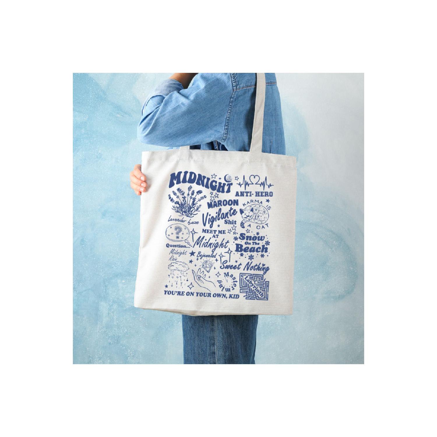 

Taylor Swift Midnights Maroon Anti Hero Tote Bag Cloth Bag Standart кремовый