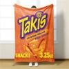 1pz Coperta Morbida in Flanella Stampata Takis Chili Vivace Coperta Ultra Accogliente per Letto, Divano e Viaggio Regalo Perfetto per Compleanno