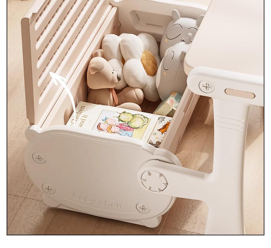 Kids' Foldable Sofa Desk Set: Features a Study Desk, Chair, and Table for Drawing and Writing. Perfect for Kindergarten and Toddlers.