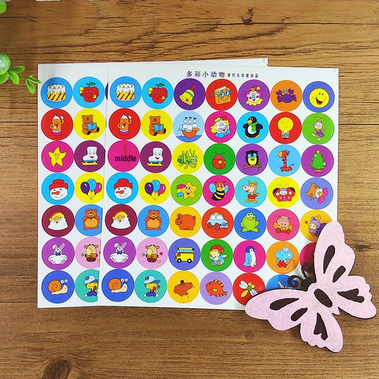 Children's Reward Stickers: Smiley Faces, Praise Stars, Cartoon Characters