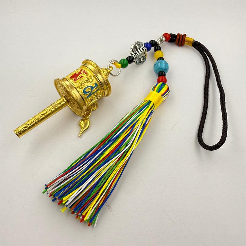 Ethnic Style Colorful Tassel Pendant Keychain Boho Handbag Charms Car Hanging Ornament for Girls Accessories