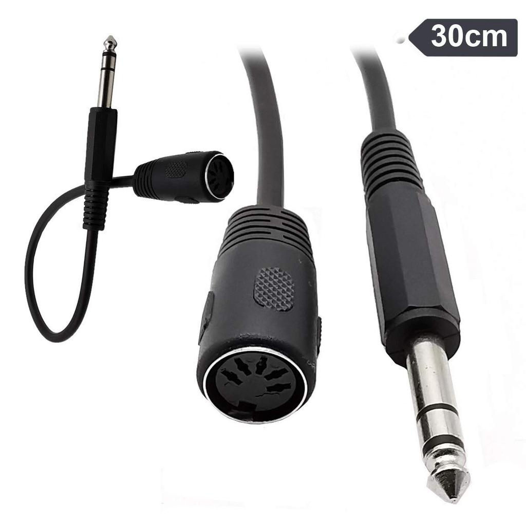Rosebe MIDI DIN To Female Cable for MIDI XLR Microphone Rosebe DIN To Dual Male Microphone 30cm 5-Pin 5-Pin Keyboards, Cable, 6.35mm Cable,